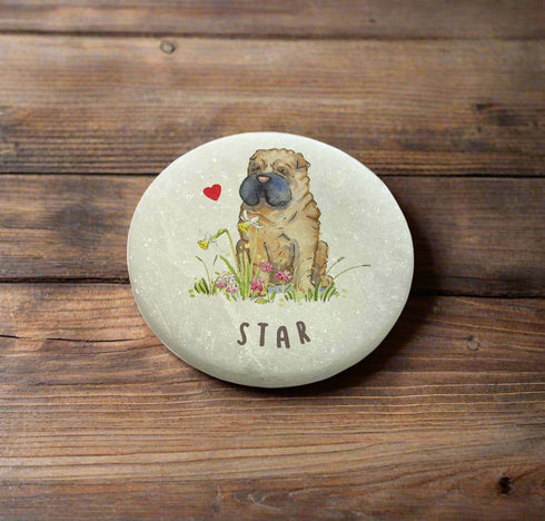 Shar Pei Marble Memorial